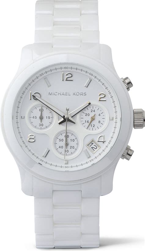 mens white ceramic michael kors watch|Michael Kors white ceramic watch.